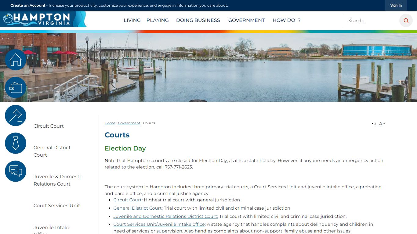 Courts | Hampton, VA - Official Website
