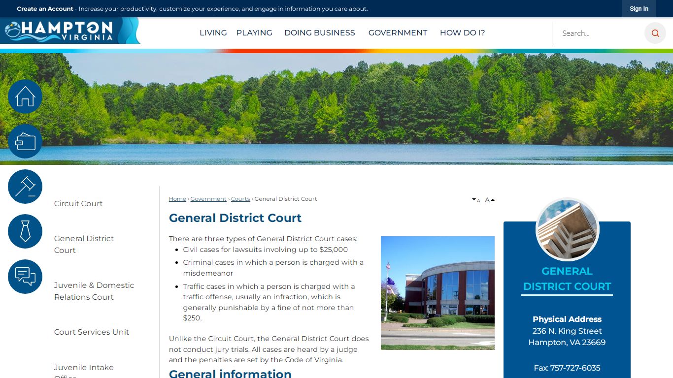 General District Court | Hampton, VA - Official Website